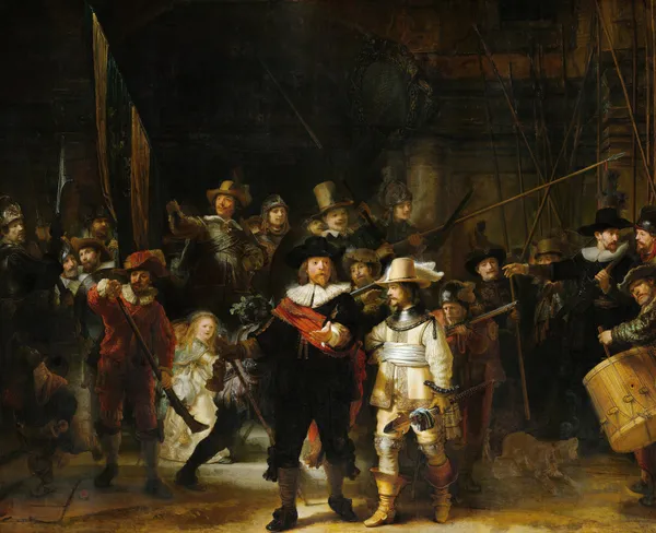 Night Watch, Militia Company of District II under the Command of Captain Frans Banninck Cocq av Rembrandt van Rijn