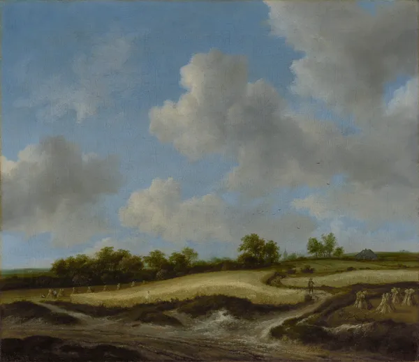 Landscape with a Wheatfield av Jacob van Ruisdael