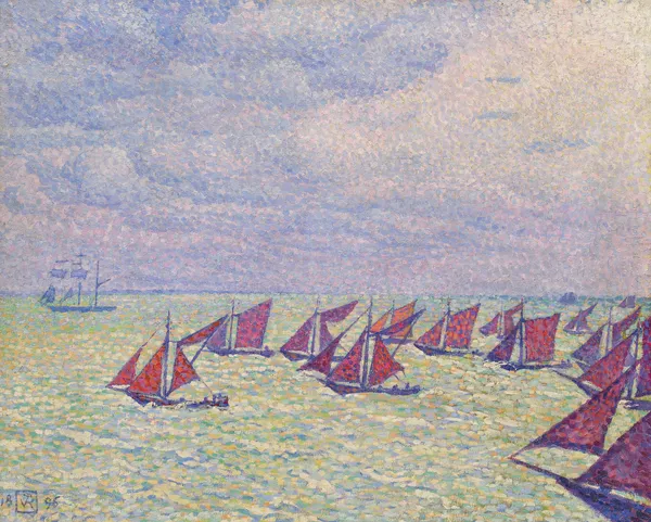 Flottille d’Arnemuiden av Theo van Rysselberghe