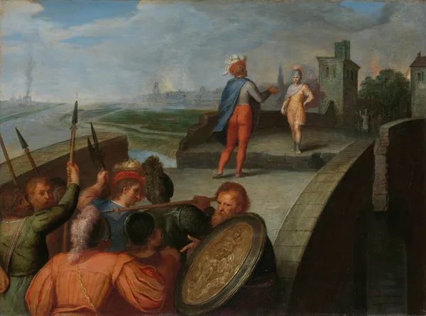 The Peace Negotiations between Julius Civilis and the Roman General Cerialis av Otto van Veen