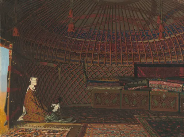 Inside the Tent of a Rich Kirghiz av Vasily Vereshchagin