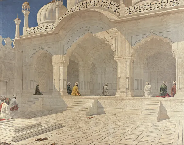 Pearl Mosque At Delhi av Vasily Vereshchagin