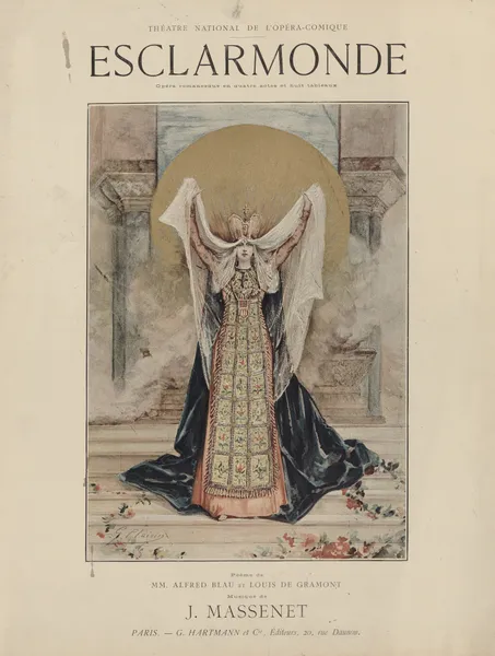 Esclarmonde, de J. Massenet, au Théâtre national de l’Opéra-Comique av Georges Jules Victor Clairin