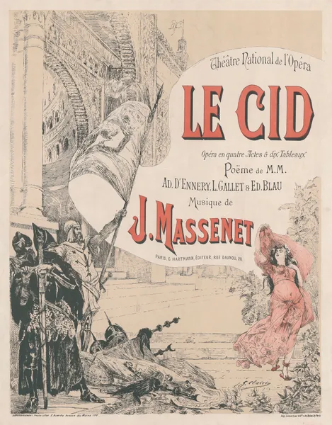 Jules Massenet’s Le Cid av Georges Jules Victor Clairin