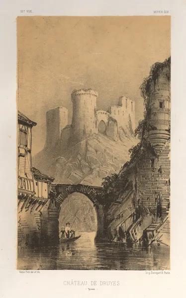 Chateau De Druyes (Yonne) av Victor Petit