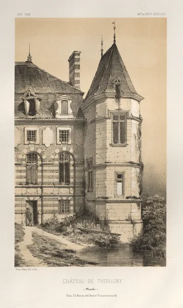 Chateau De Thorigny (Manche) av Victor Petit