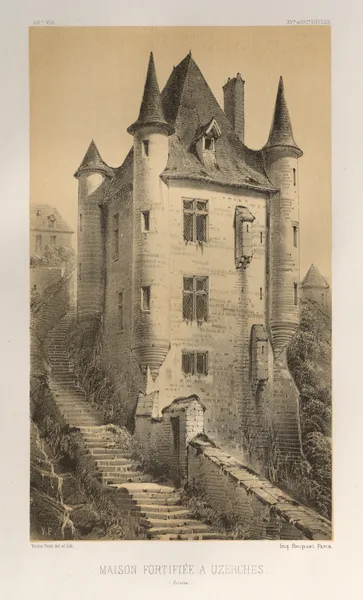 Maison Fortifiée À Uzerches (Corrère) av Victor Petit