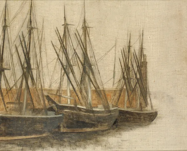 From Christianshavn’s Canal, Copenhagen av Vilhelm Hammershøi