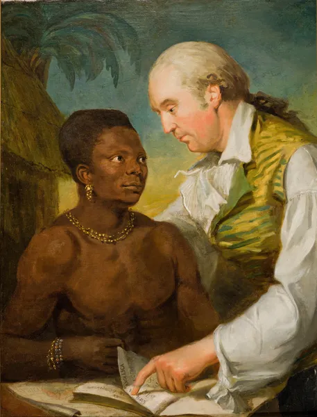 Double portrait of Carl Bernhard Wadström (1746-1799) and Prince Peter Panah av Carl Frederik von Breda