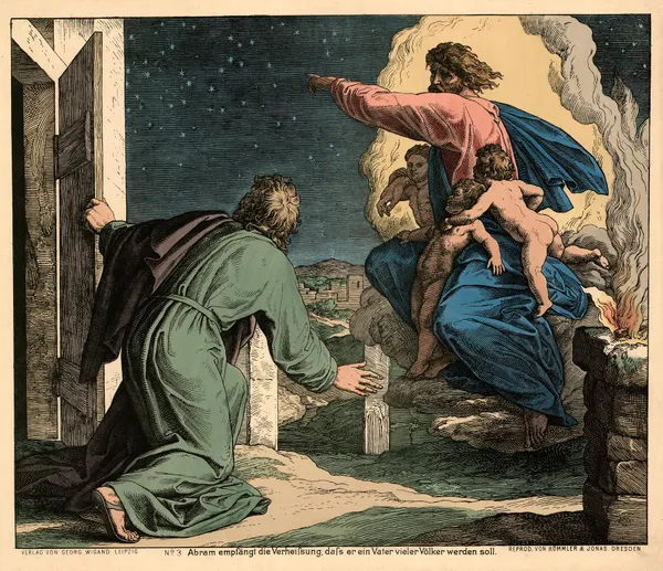 Abram empfangt die Verheissung av Julius Schnorr von Carolsfeld