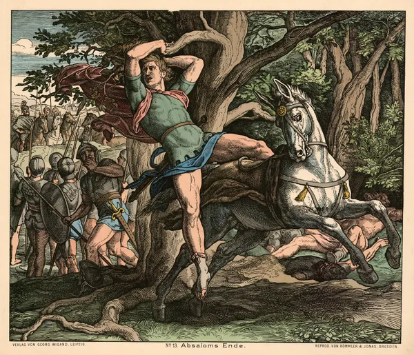 Absaloms Ende (The death of Absalom) av Julius Schnorr von Carolsfeld