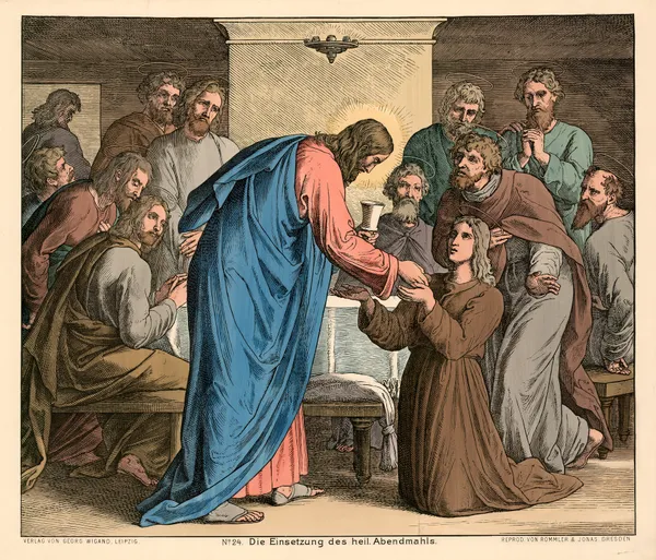 Die Einsetzung des heil. Abendmahls (The institution of Holy Communion) av Julius Schnorr von Carolsfeld