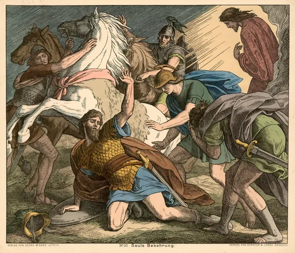 Sauls Bekehrung (Saul’s conversion) av Julius Schnorr von Carolsfeld