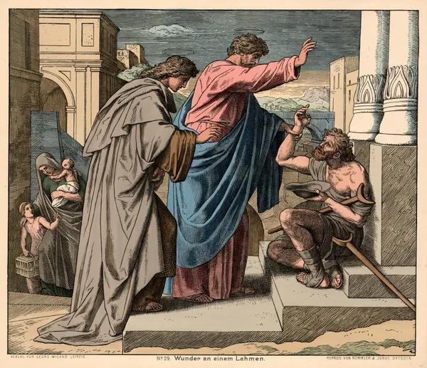 Wunder an einem Lahmen av Julius Schnorr von Carolsfeld