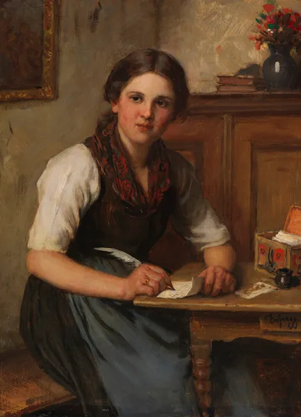 Dirndl av Franz von Defregger