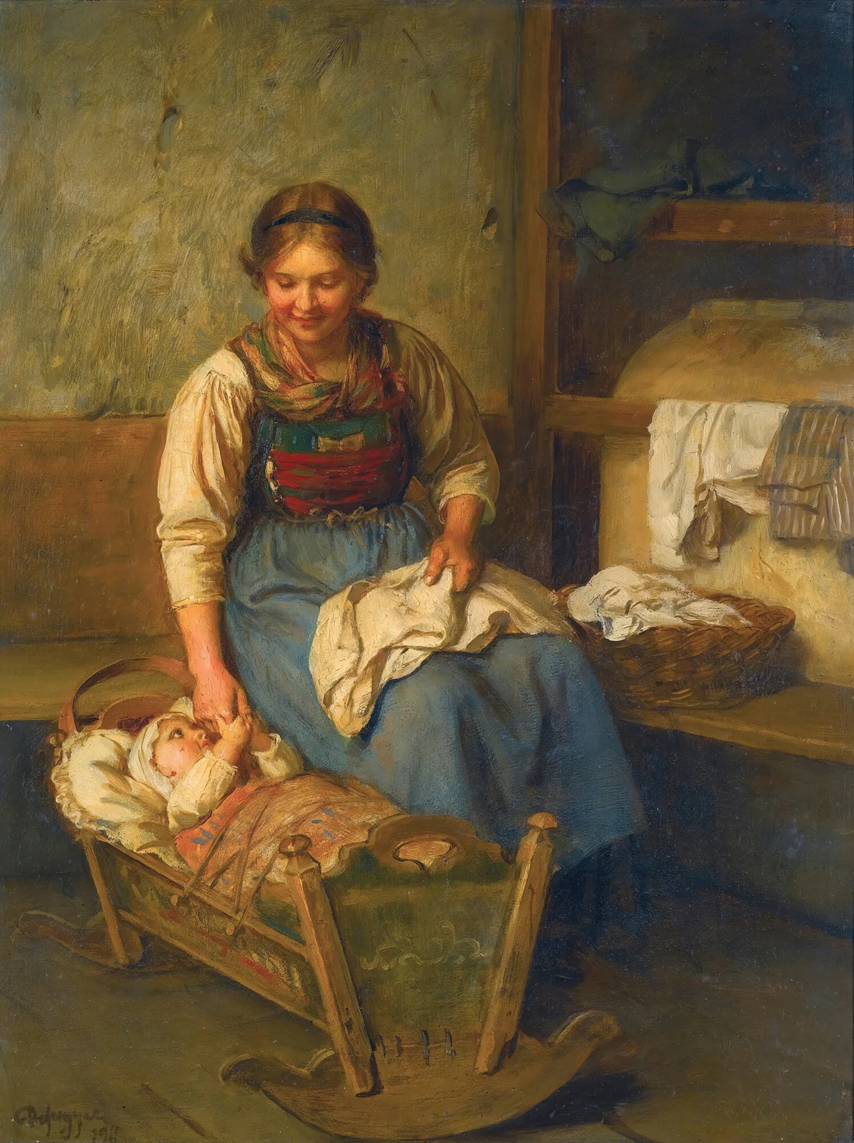 Mother’s Pride av Franz von Defregger