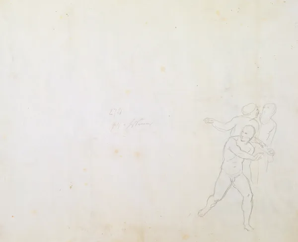 Die drei Heiden des Recto als Aktfiguren av Joseph von Führich