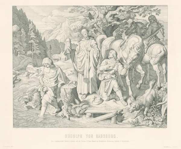 Rudolf Habsburgský av Joseph von Führich