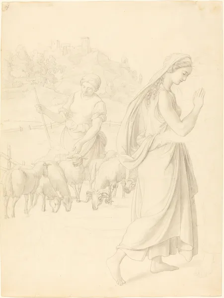 The Meeting of Jacob and Rachel av Joseph von Führich