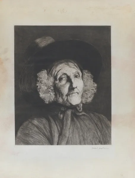A Welsh Woman av Sir Hubert von Herkomer