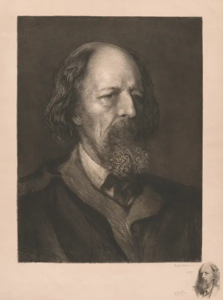 Alfred, Lord Tennyson av Sir Hubert von Herkomer