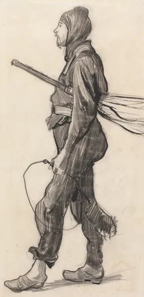 Study of a Chimney Sweeper av Sir Hubert von Herkomer