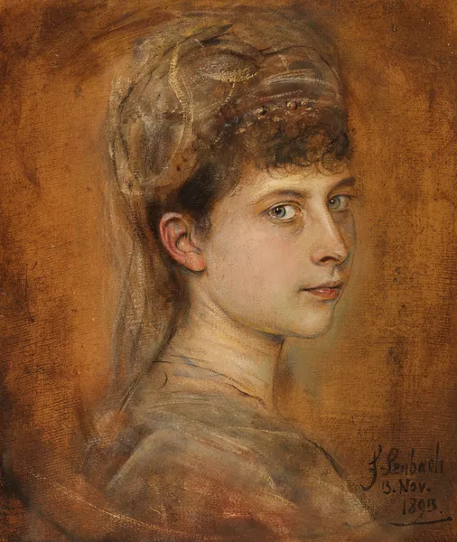 Charlotte von Meiningen, Prinzessin von Preussen av Franz von Lenbach