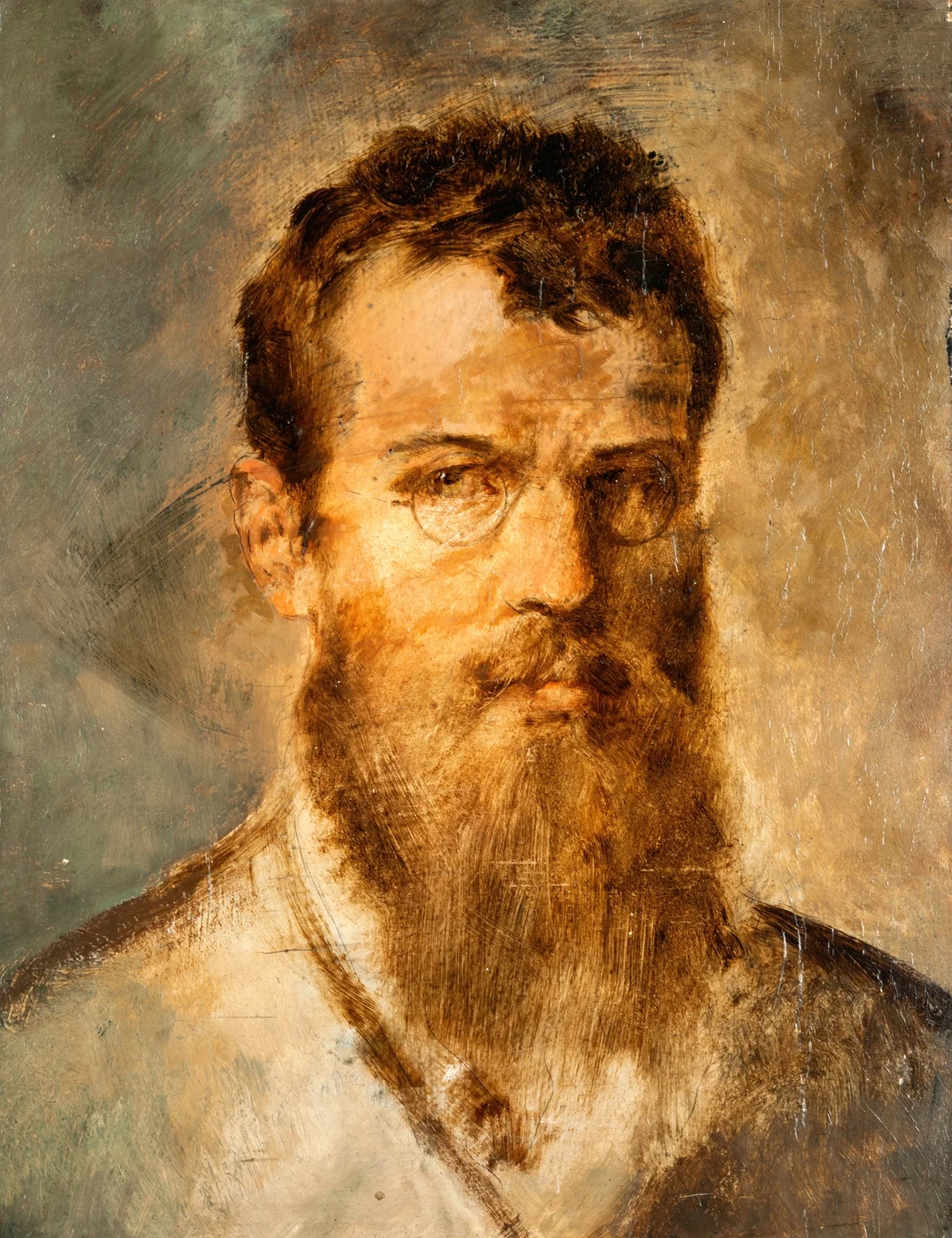 Self Portrait av Franz von Lenbach