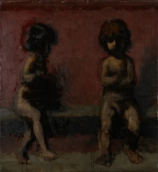 Two Putti av Hans Von Marées