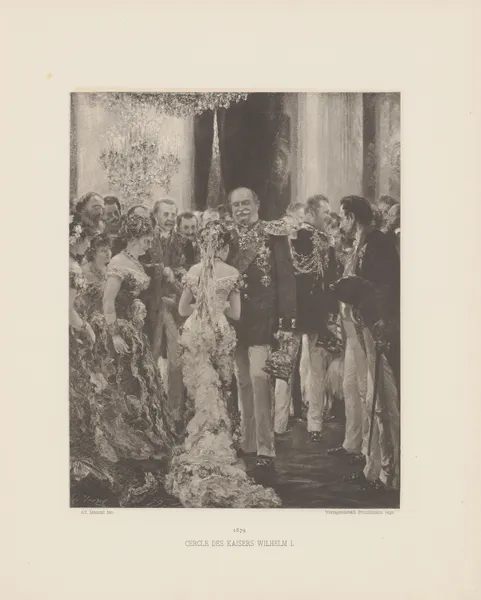 Cercle des Kaissers Wilhelm I av Adolph von Menzel