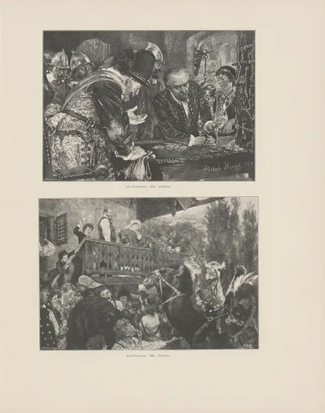 Die‎ ‎Kontribution, 1885; Kameelkarawane av Adolph von Menzel