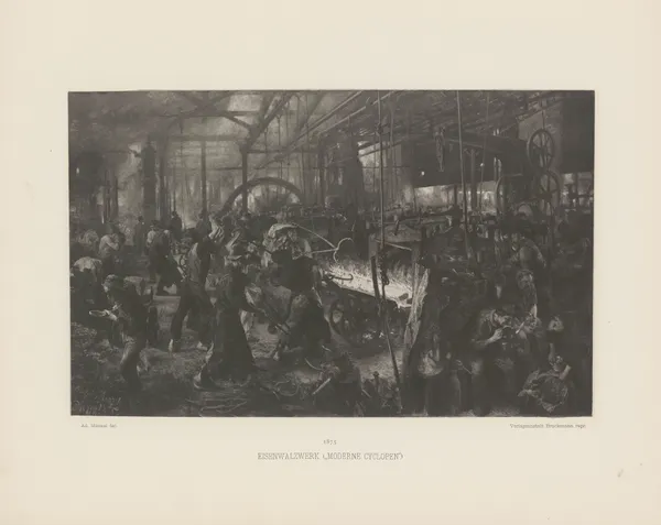Elsenwalzwerk‎ ‎(Modern Cyklöpèn av Adolph von Menzel