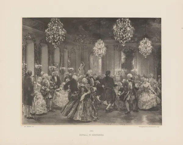 Hofball‎ ‎in‎ ‎Rheinsberg av Adolph von Menzel