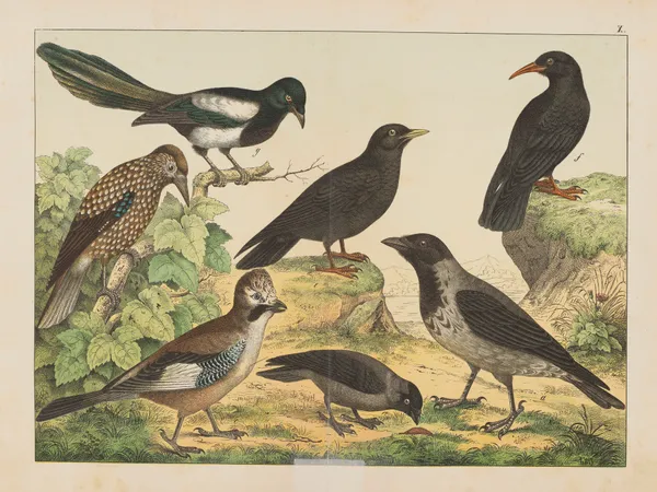 Historja naturalna ptakow (Natural history of birds) Pl.10 av Gotthilf Heinrich von Schubert