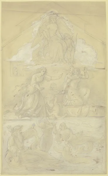 Entwurf für eine Märchenillustration av Moritz von Schwind