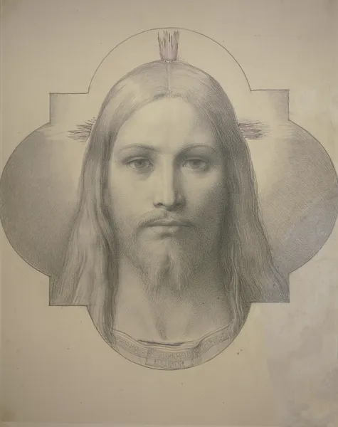 Christ’s head av Eduard von Steinle