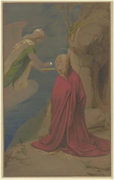 Die Kommunion der Heiligen Maria Magdalena av Eduard von Steinle