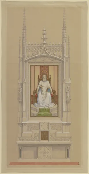 Entwurf eines Bartholomäus-Altars für den Frankfurter Dom av Eduard von Steinle