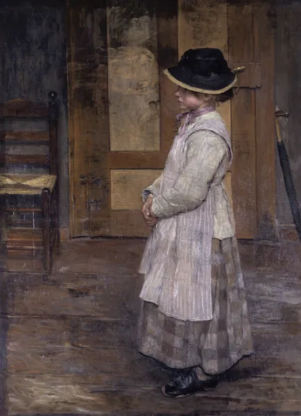 At the door av Fritz von Uhde