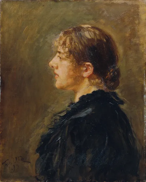 Die Tochter des Künstlers av Fritz von Uhde