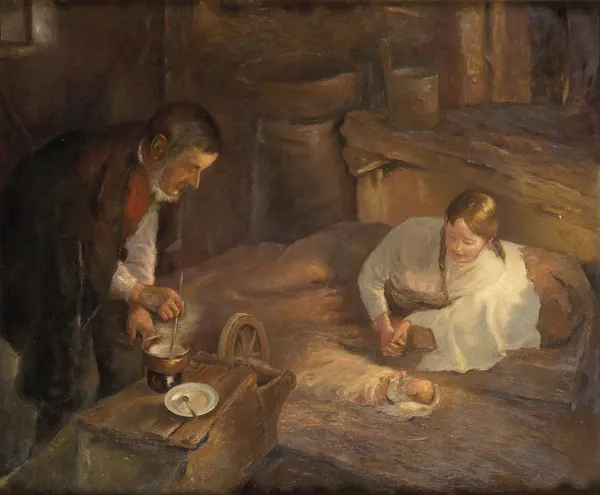 Heilige Nacht av Fritz von Uhde