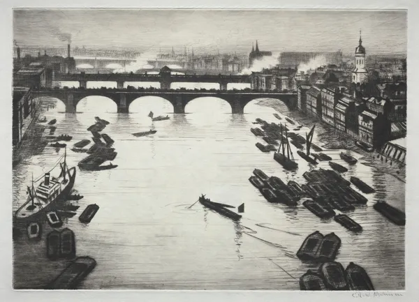 London Bridges av Christopher R. W. Nevinson