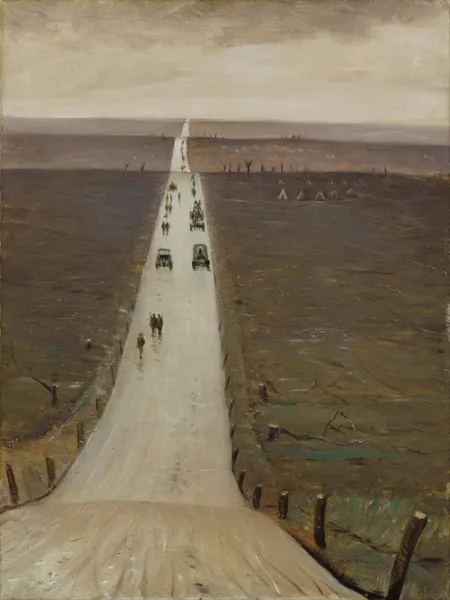 The Road from Arras to Bapaume av Christopher R. W. Nevinson