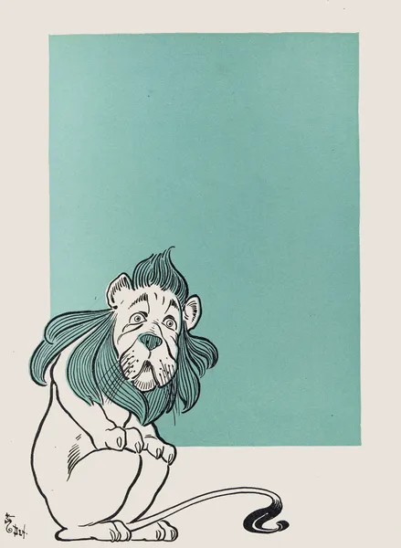 The Cowardly Lion av William Wallace Denslow