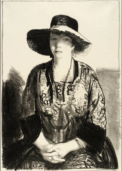 The Black Hat av George Wesley Bellows