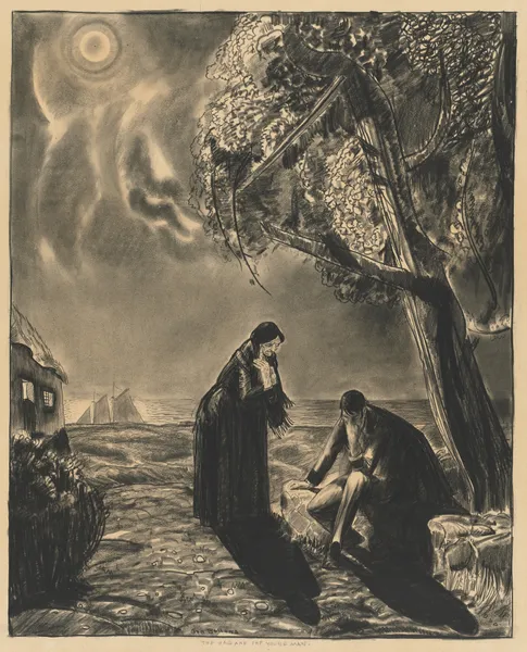 The Hag and the Young Man (probably 1922) av George Wesley Bellows