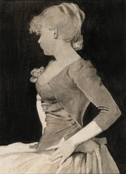 Silhouette of a Young Girl av John White Alexander