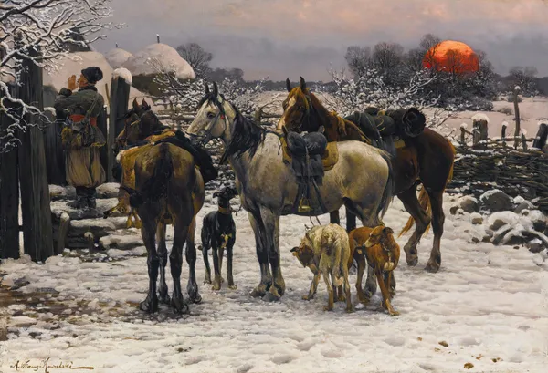 Returning Home av Alfred von Wierusz-Kowalski
