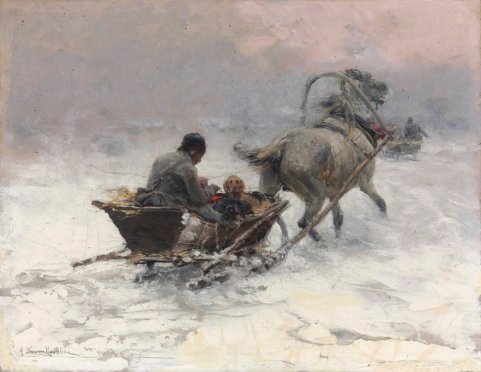Sleight Ride av Alfred von Wierusz-Kowalski