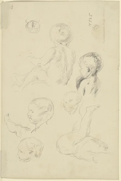 Seven studies of small children av Wilhelm Busch